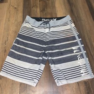 Hurley White and Grey Boardshorts